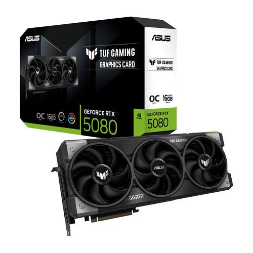 TARJETA DE VIDEO ASUS NVIDIA RTX5080 /PCIE X16 5.0 /16GB GDDR7 /2X HDMI /3X DP /ESTANDAR /GAMA ALTA TARJETA DE VIDEO ASUS NVIDIA RTX5080 /PCIE X16 5.0 /16GB GDDR7 /2X HDMI /3X DP /ESTANDAR /GAMA ALTA